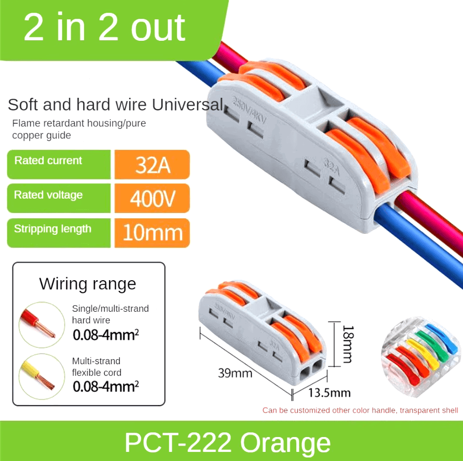 (৫পিচ মাত্র ৫৫০ টাকা)Mini Fast Wiring Cable Connectors Universal Compact Splitter - China To BD Web