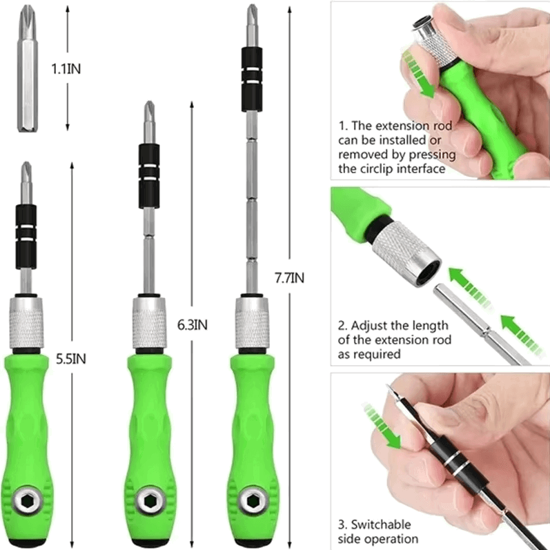 Mini Magnetic Screwdriver (৩২ ইন ১ স্ক্রু ড্রাইভার সেট) - China To BD Web