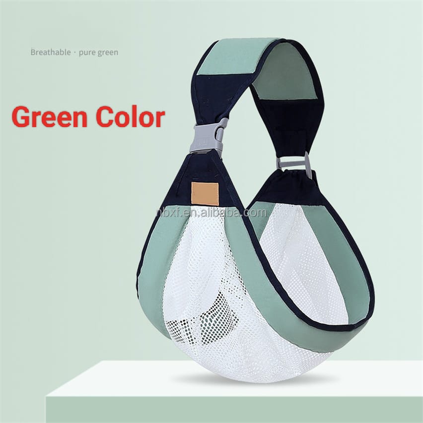 New Cotton Adjustable Baby Sling Carrier Bag ( Green ) - China To BD Web