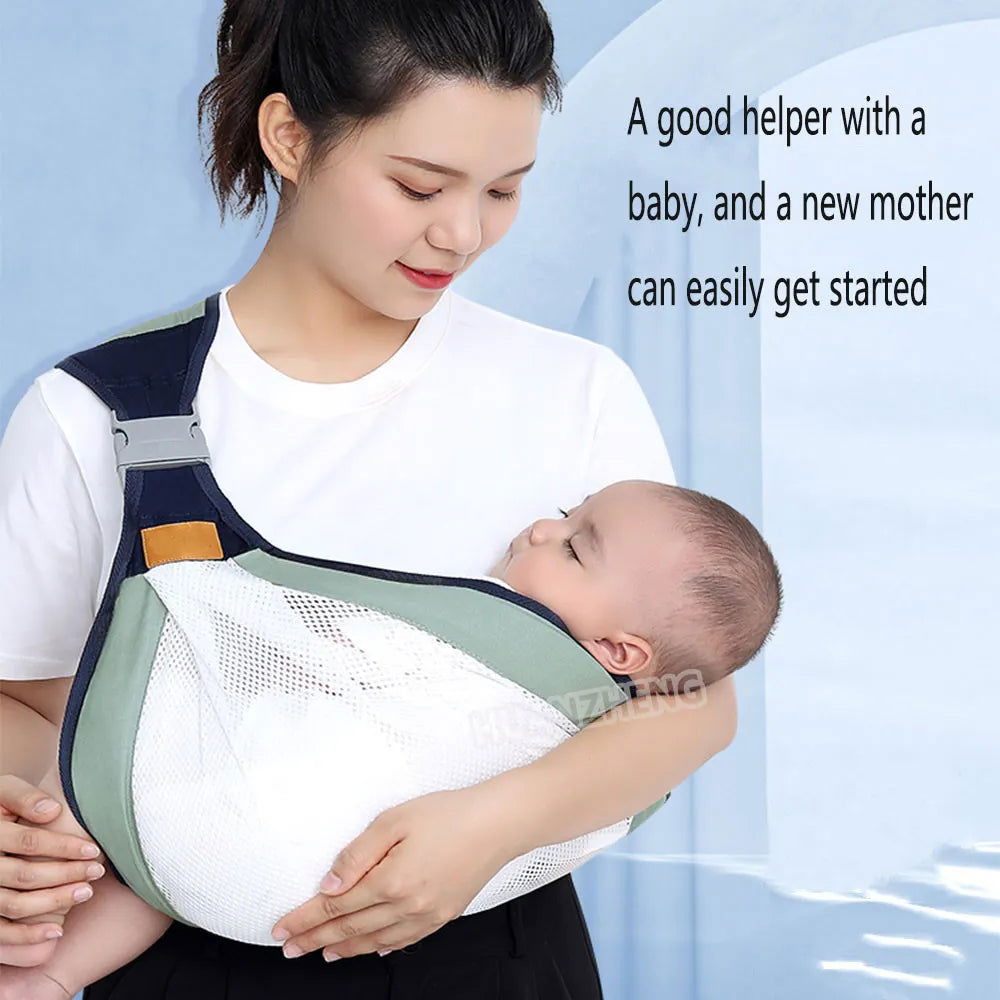 New Cotton Adjustable Baby Sling Carrier Bag ( Green ) - China To BD Web