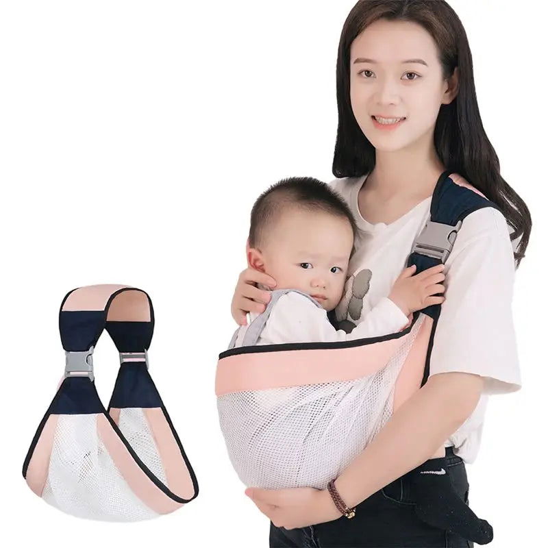 New Cotton Adjustable Baby Sling Carrier Bag ( Pink ) - China To BD Web