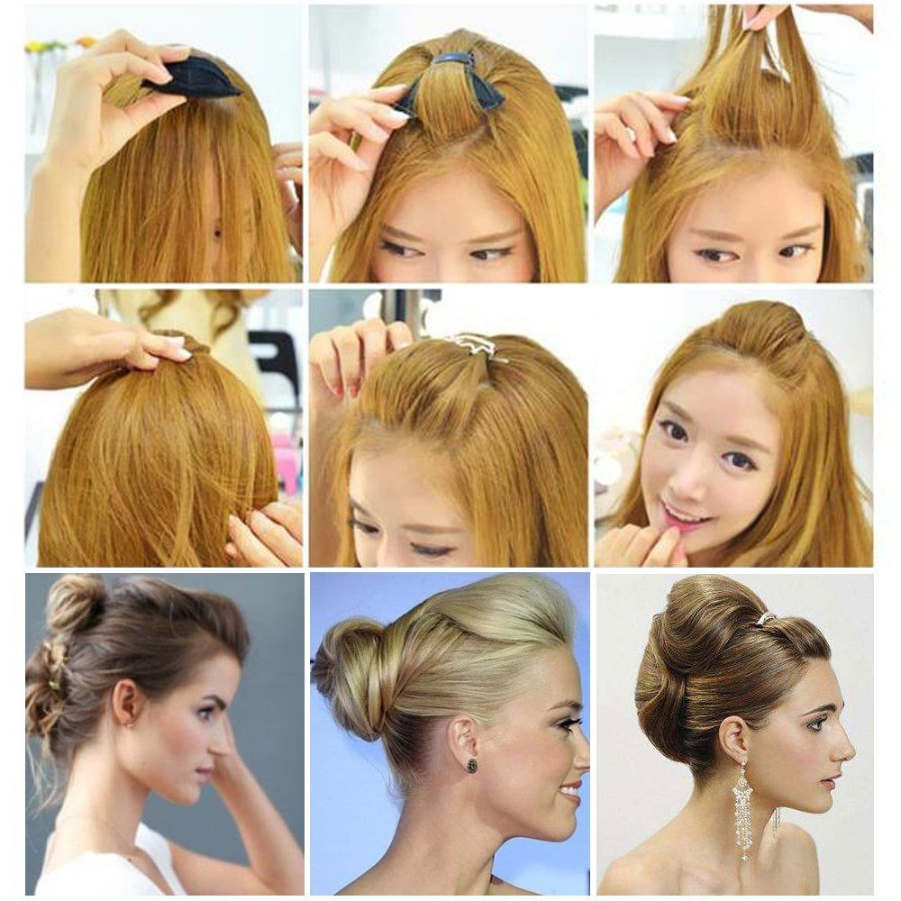 (৩ পিচের সেট ) Puff Hair Head Cushion Invisible Fluffy Hair Pad Sponge Clip - China To BD Web
