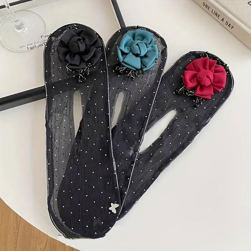 ( রেড ওয়াইন কালার ) Rose Invisible Hair Coiler Lazy People Hairpin Fabric Hair Accessories Hair Clips for Women - China To BD Web