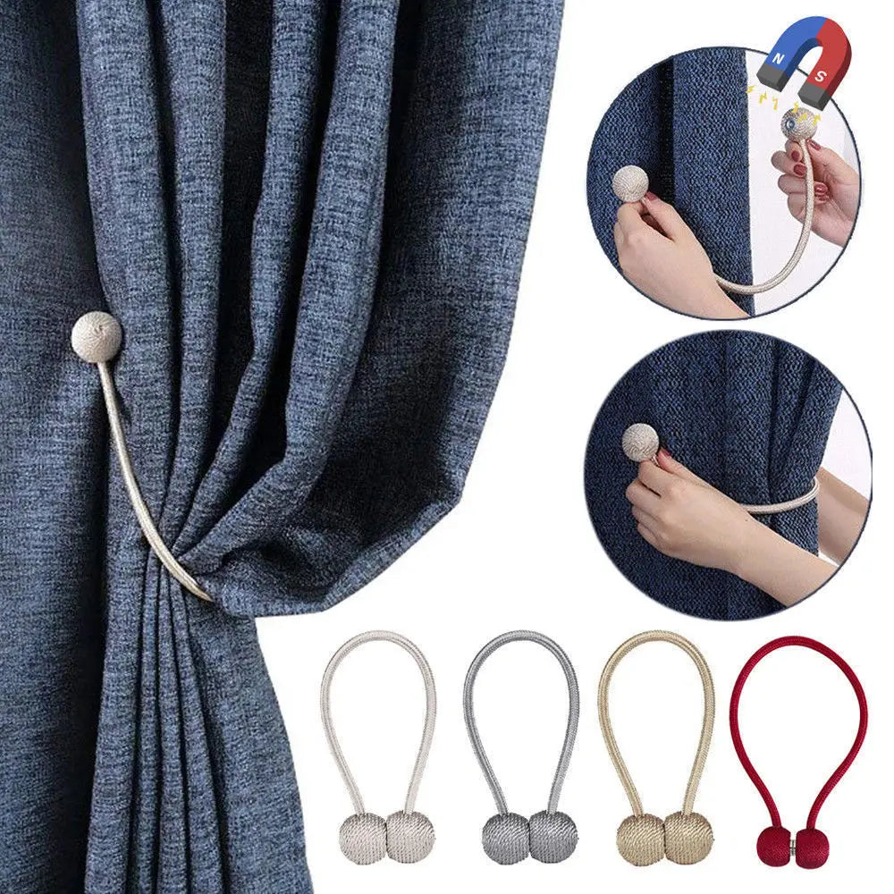চকলেট কালার-৩ জোড়া- Elegant Magnetic Curtain Buckle Chocolet Color-3 Pair