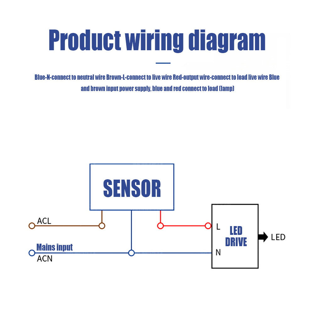 (২ পিচ )Motion Sensor Switch 180 Degree Sensor