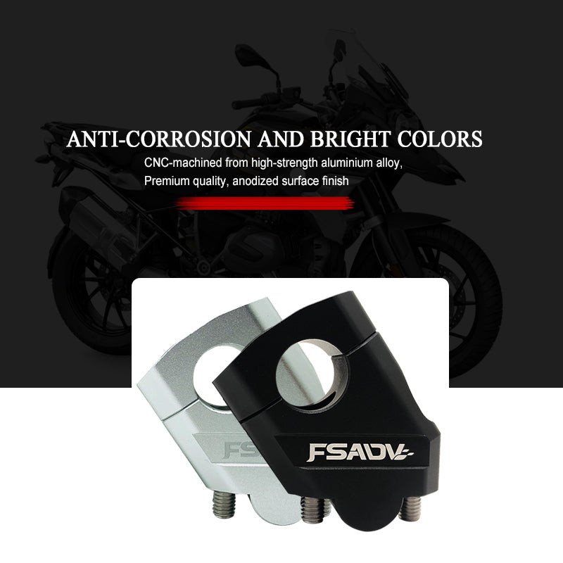 Motorcycle handle bar heightening extender-1 pair