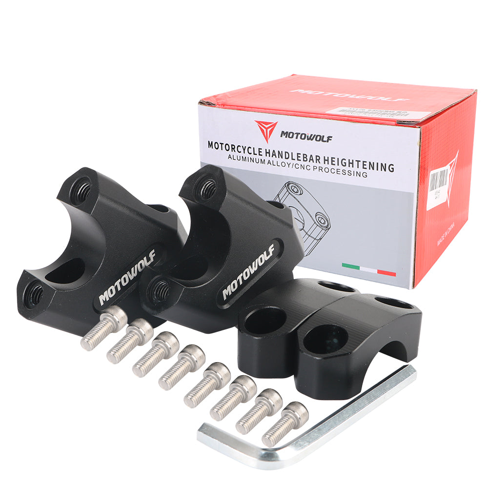 Motorcycle handle bar heightening extender-1 pair