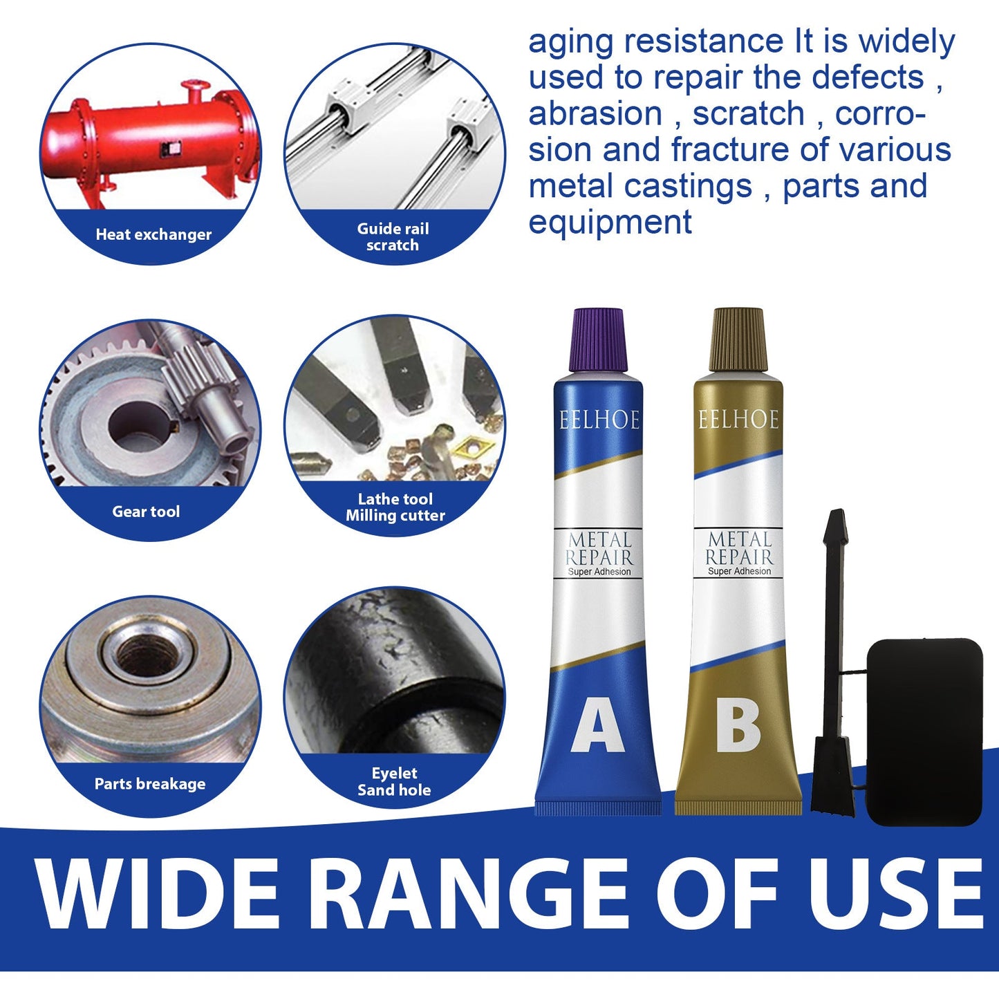 Alternative to welding, repair AB glue (এক পিচ)