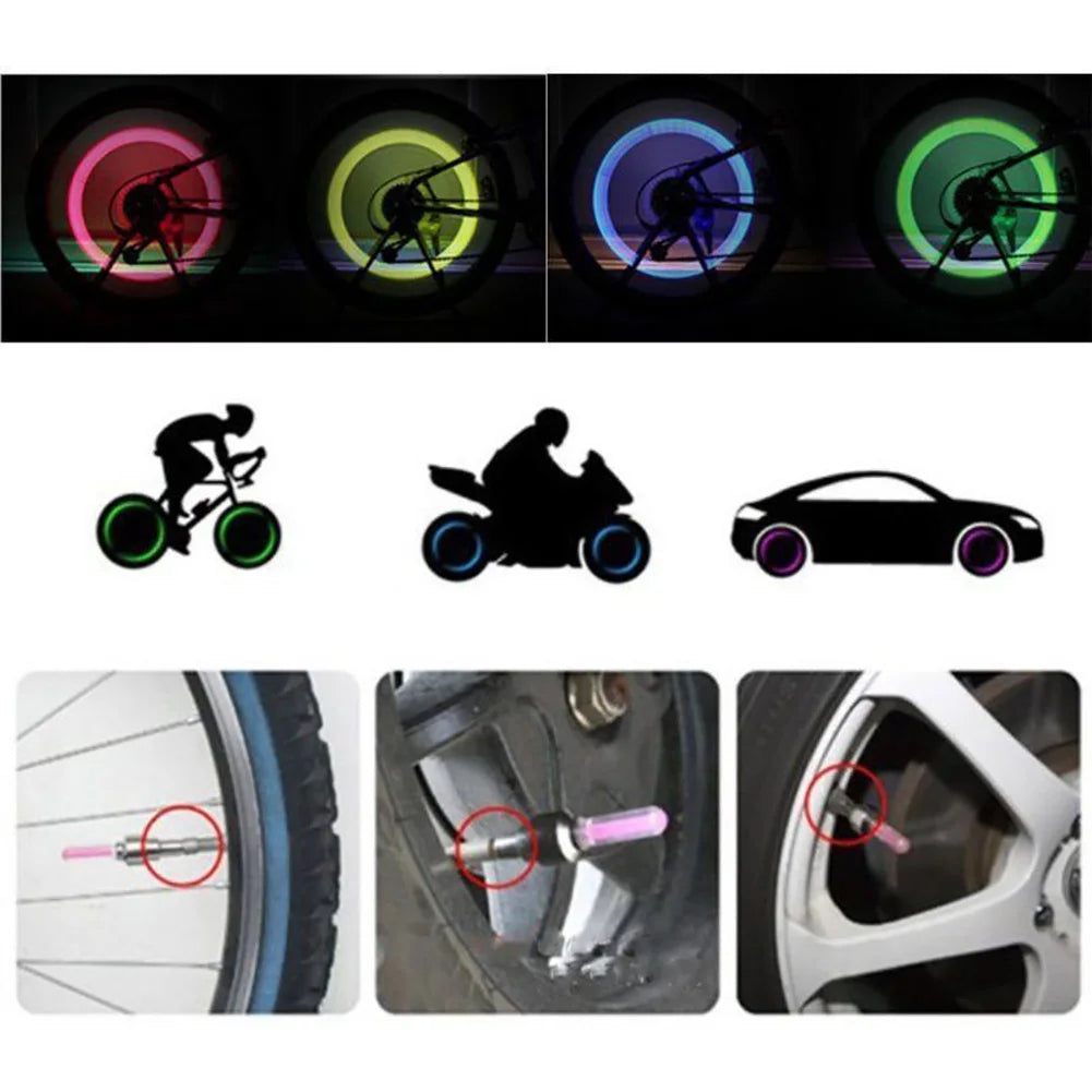 Tire Valve Cap Flashlight-Green Color