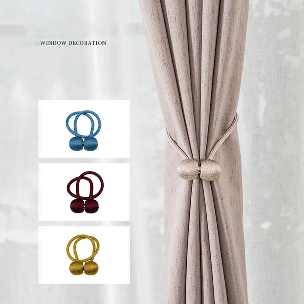 পেস্ট কালার-২ জোড়া- Elegant Magnetic Curtain Buckle Peast Color-2 Pair
