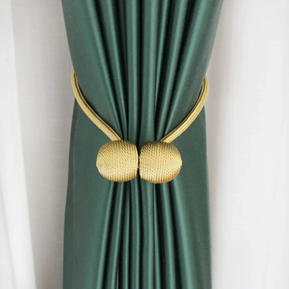 চকলেট কালার-২ জোড়া- Elegant Magnetic Curtain Buckle Chocolet Color-2 Pair