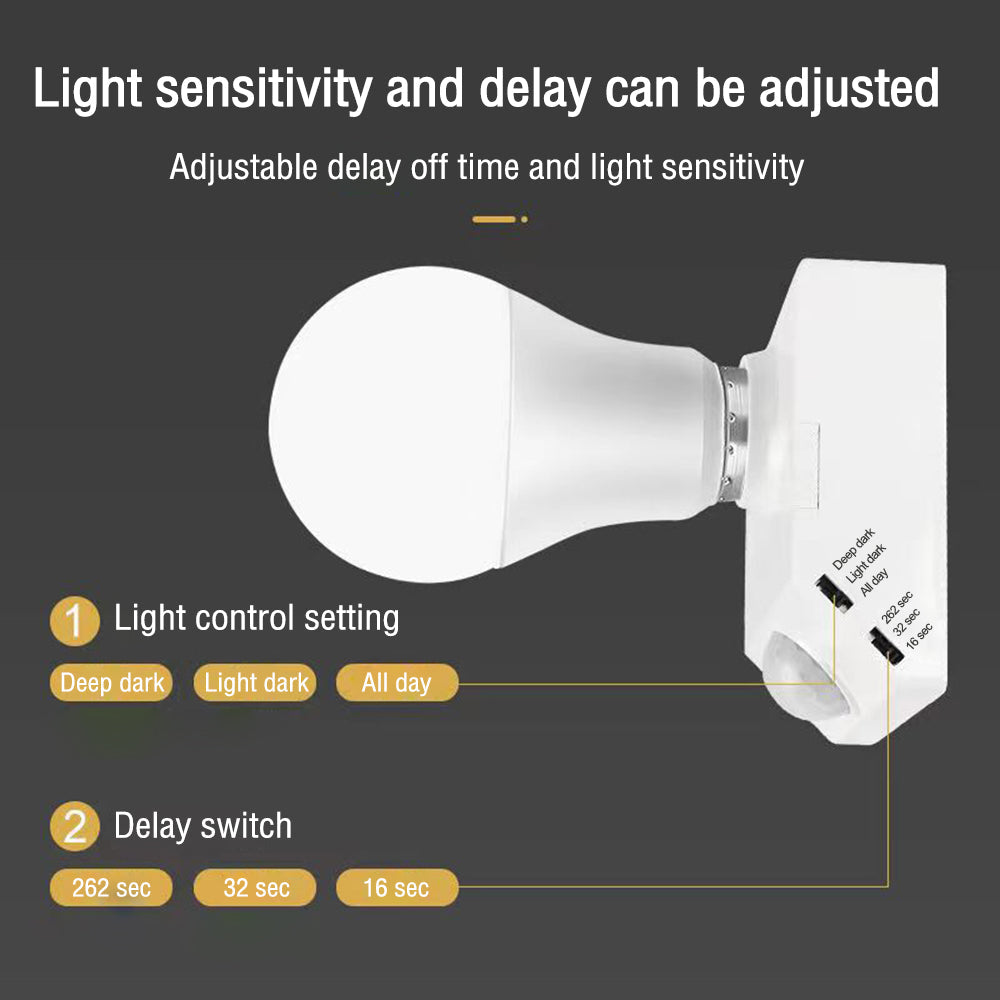 Automatic Human Body IR Sensor Lamp Holder-2pcs