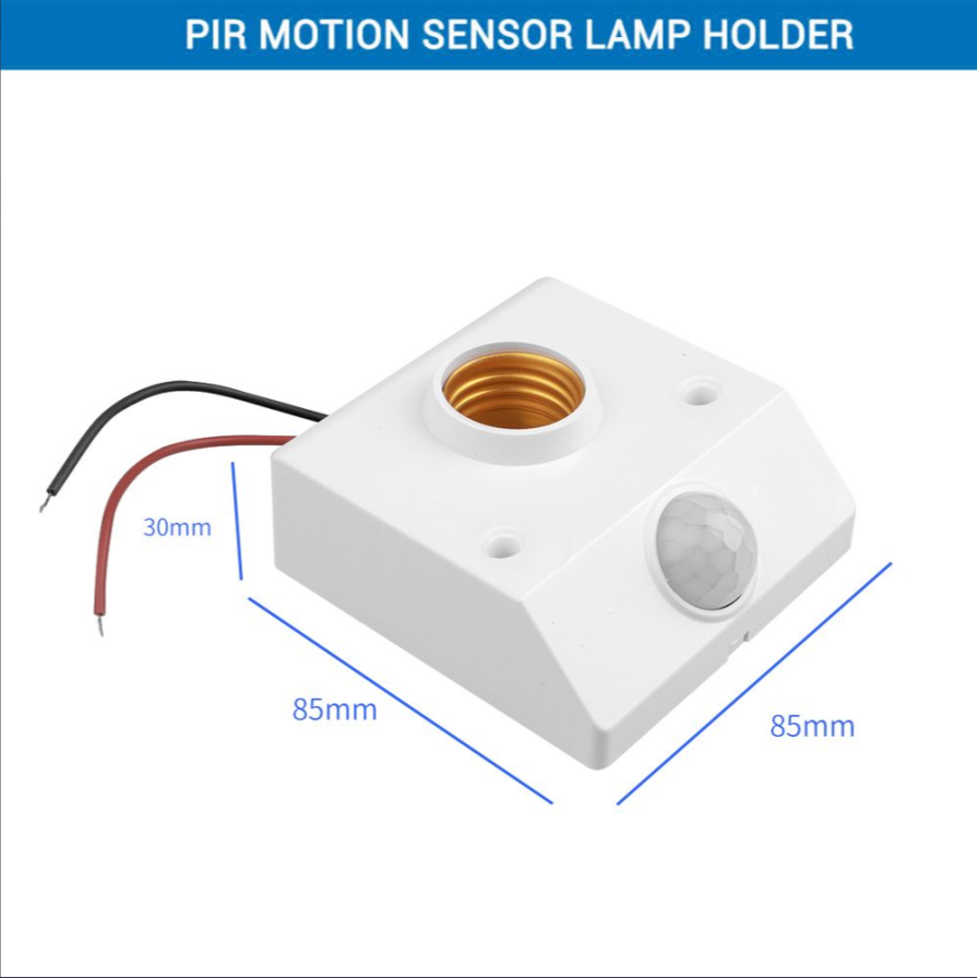 Automatic Human Body IR Sensor Lamp Holder-2pcs