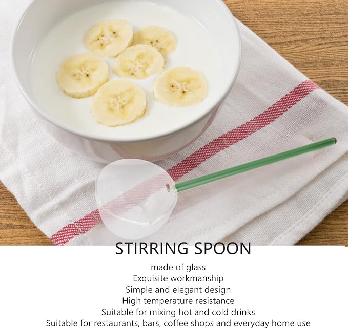 Heat Resistant Glass Stirring Spoons