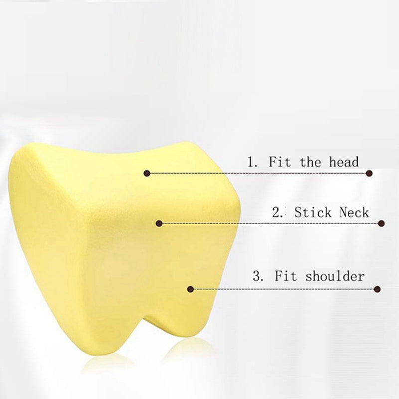 (2pcs Back+2pcs Neck) Car Headrest Neck And Back Pillow-2 Piar