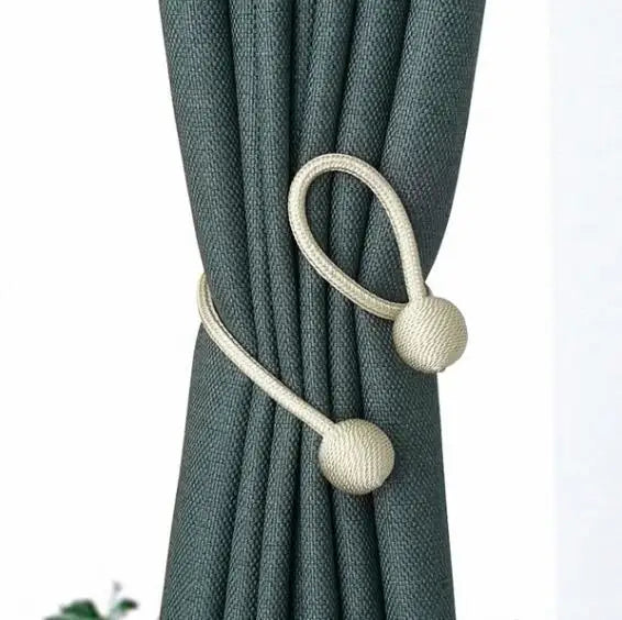 চকলেট কালার-২ জোড়া- Elegant Magnetic Curtain Buckle Chocolet Color-2 Pair