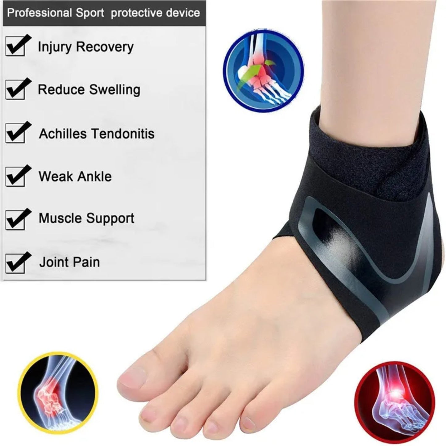 Sport Ankle Support Elastic Brace-1pcs