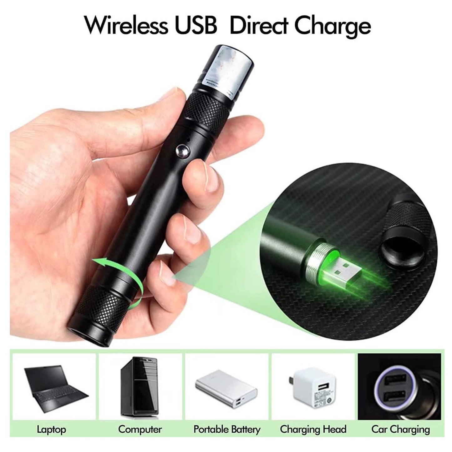 Green Laser Pointer Pen-3pcs