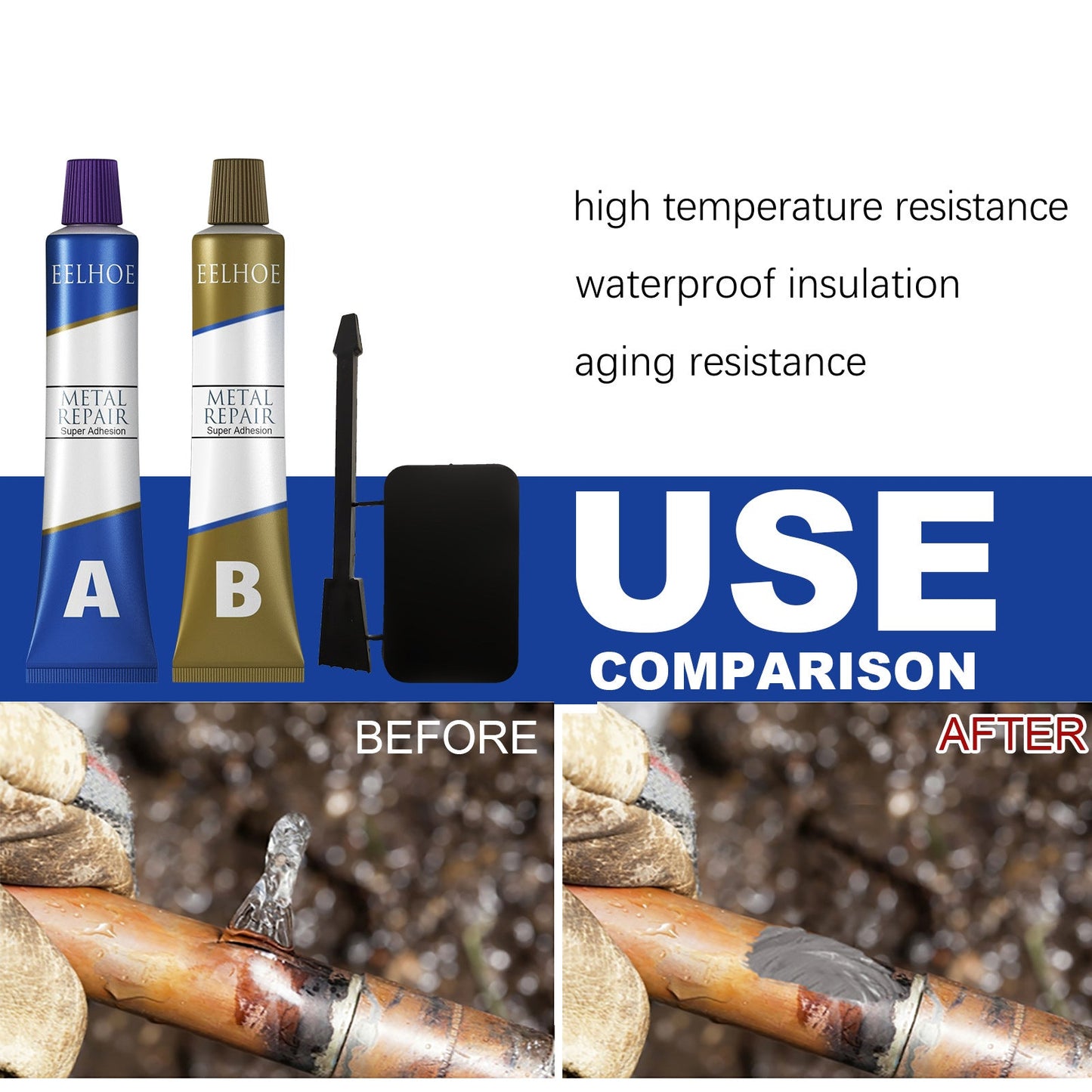 Alternative to welding, repair AB glue (এক পিচ)