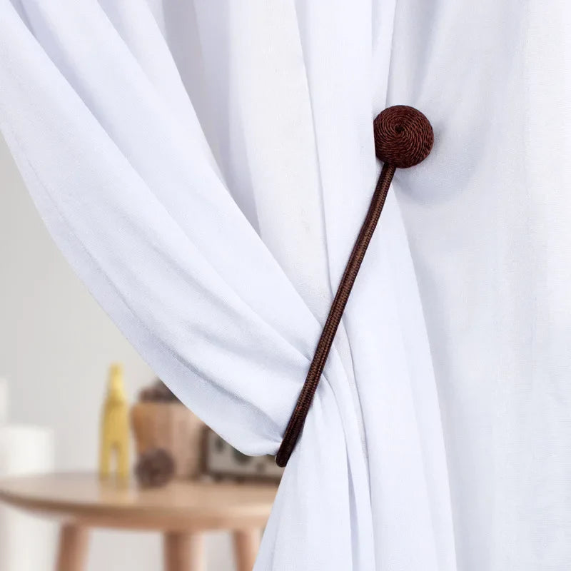চকলেট কালার-৫ জোড়া- Elegant Magnetic Curtain Buckle Chocolet Color-5 Pair