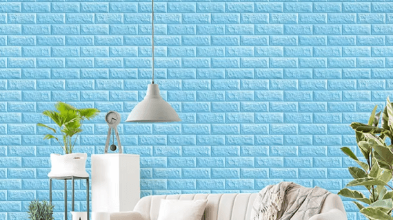(৪৬ স্কোয়ার ফিট রোল ) ৪৫ টাকা স্কোয়ার ফিট-3D Wall Sticker(Bricks)-Green