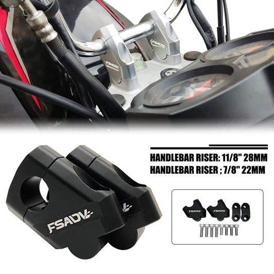 Motorcycle handle bar heightening extender-1 pair