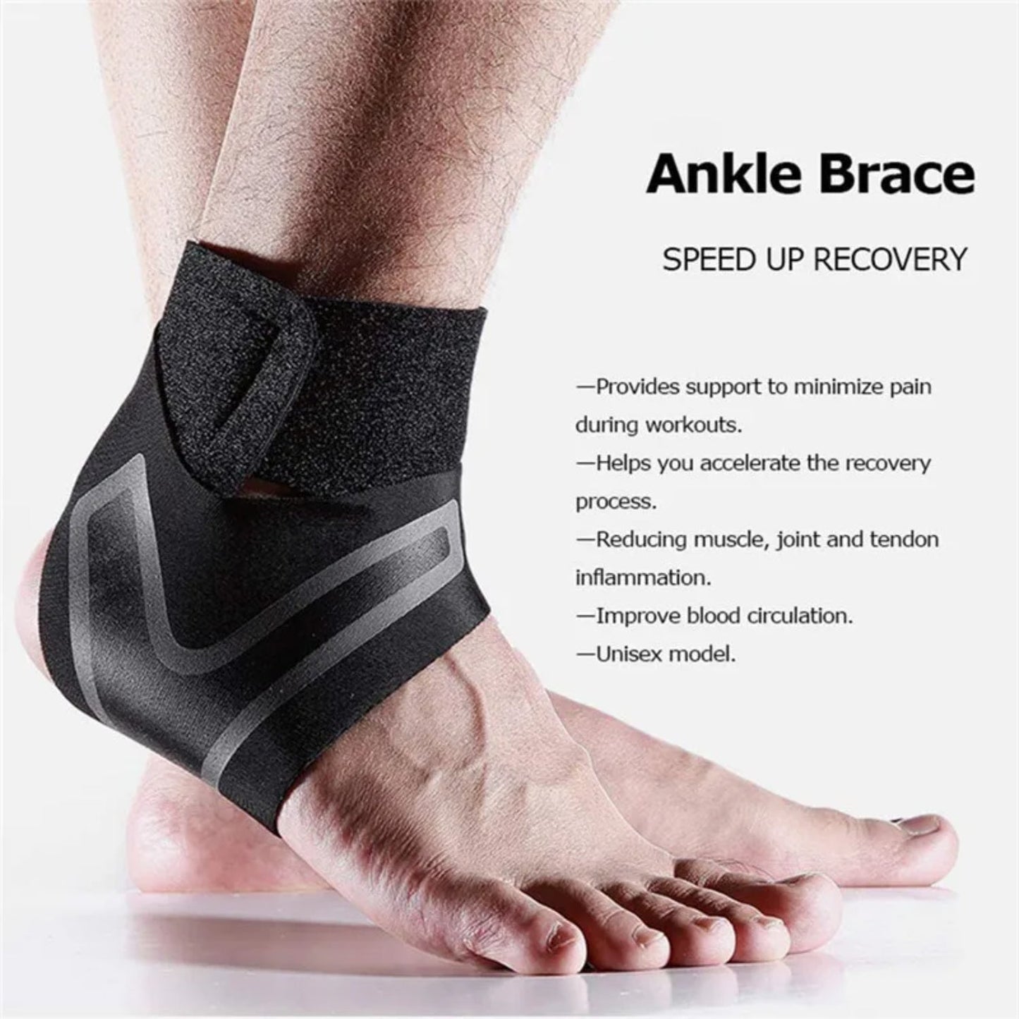 Sport Ankle Support Elastic Brace-2pcs