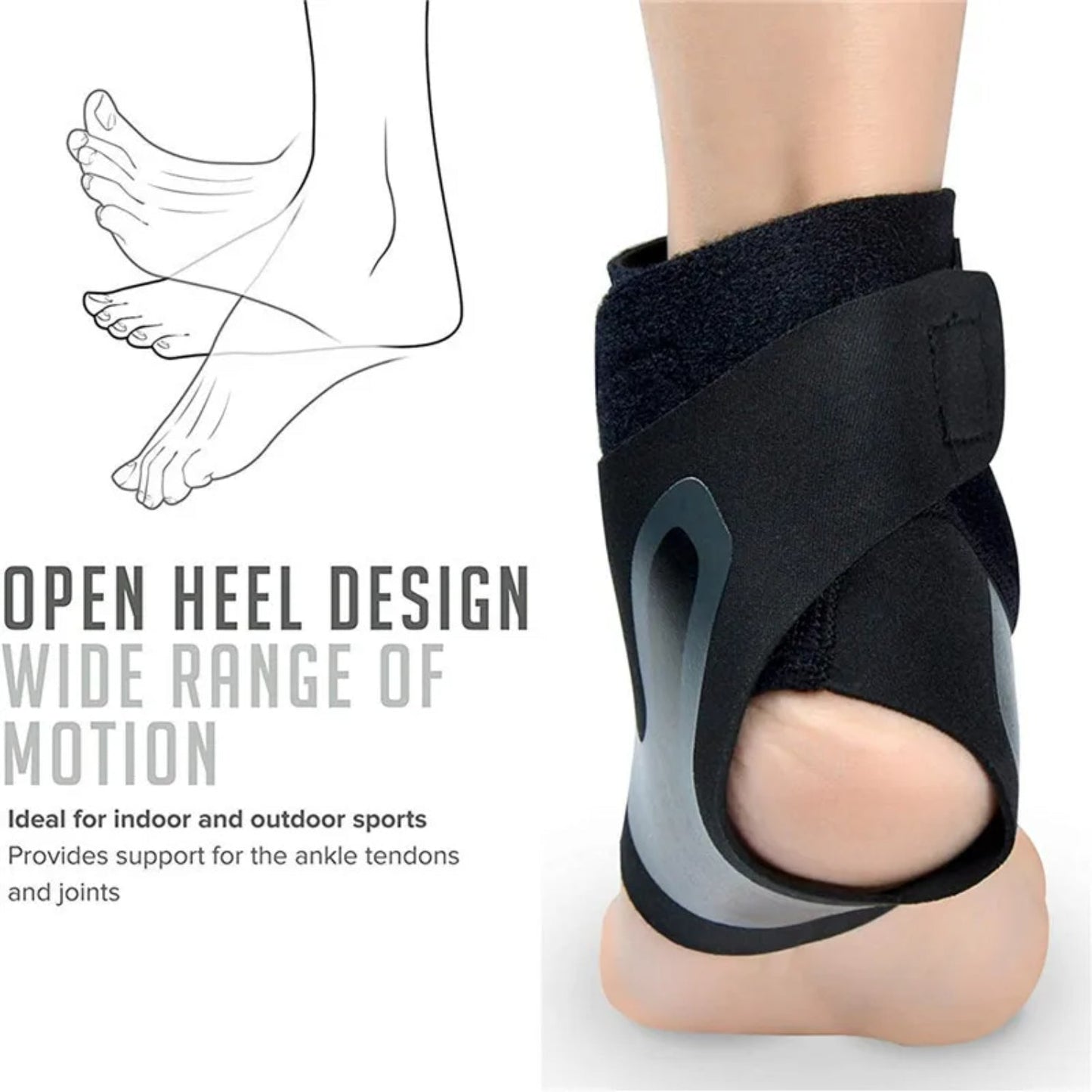 Sport Ankle Support Elastic Brace-2pcs