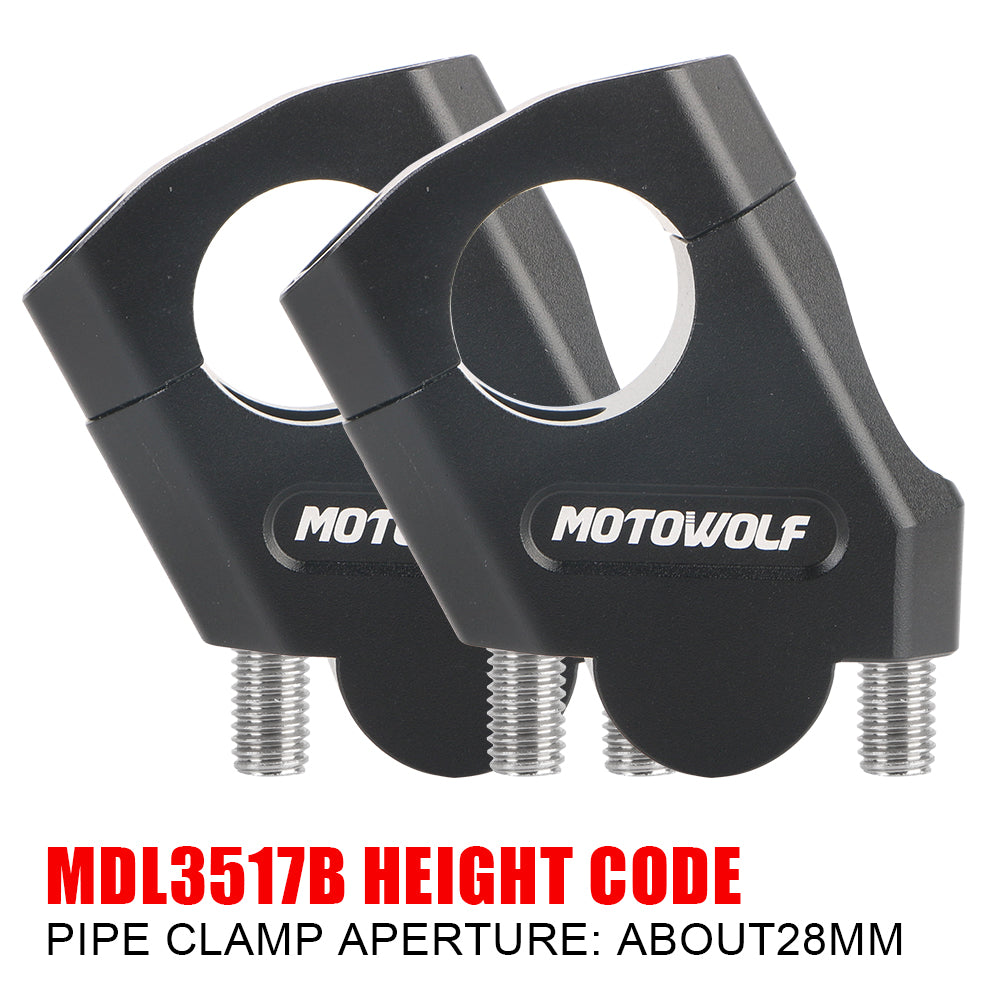 Motorcycle handle bar heightening extender-1 pair