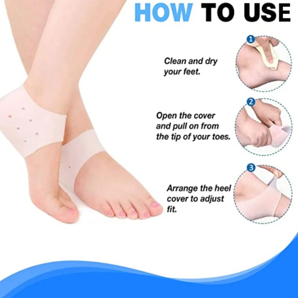 Silicone Feet Care Socks Moisturizing Gel Heel Thin Socks - China To BD Web