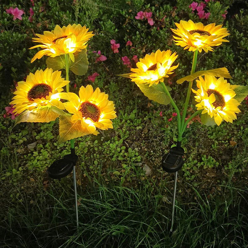 ( ৩ পিচের সেট সোলার লাইট ) Three Head Solar Sunflower Light LED - China To BD Web