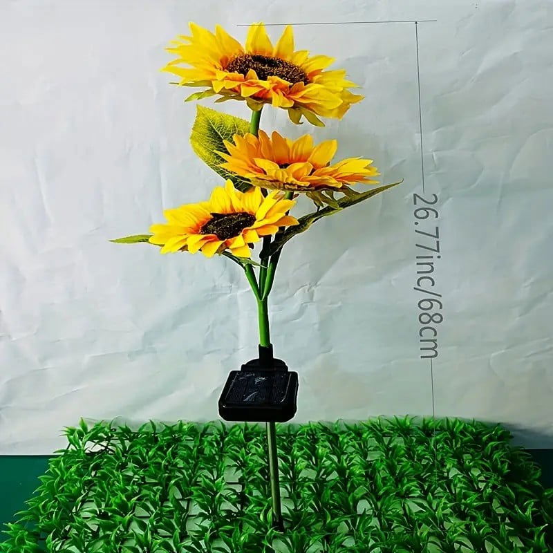 ( ৫ পিচের সেট সোলার লাইট ) Three Head Solar Sunflower Light LED - China To BD Web