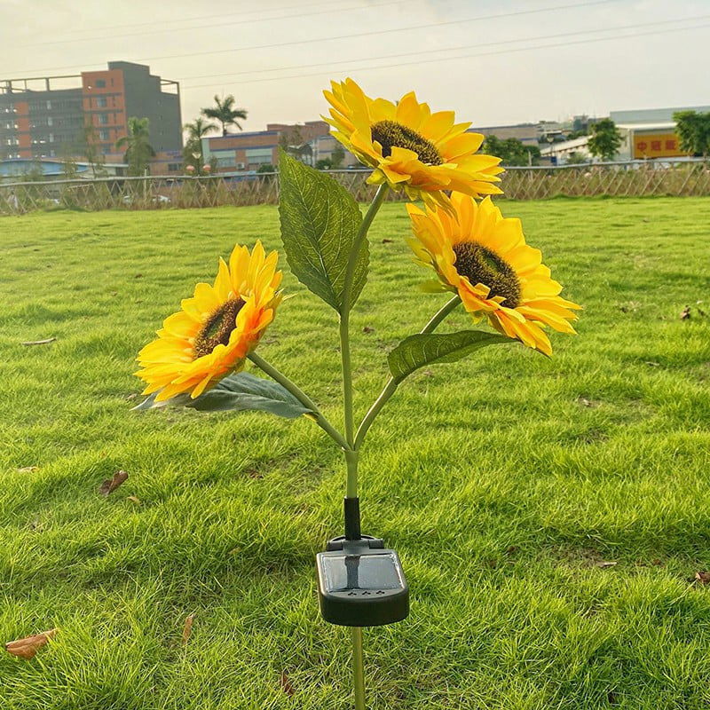( ৫ পিচের সেট সোলার লাইট ) Three Head Solar Sunflower Light LED - China To BD Web
