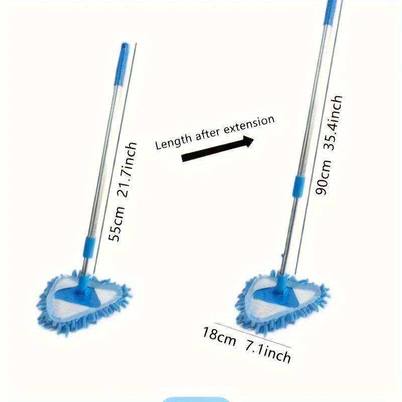 Triangle Cleaning Mini Mop Microfiber Pads Retractable 180°Rotatable Wall Ceiling Clean Brush Mop Washing Dust Brush Home Clean Tool - China To BD Web