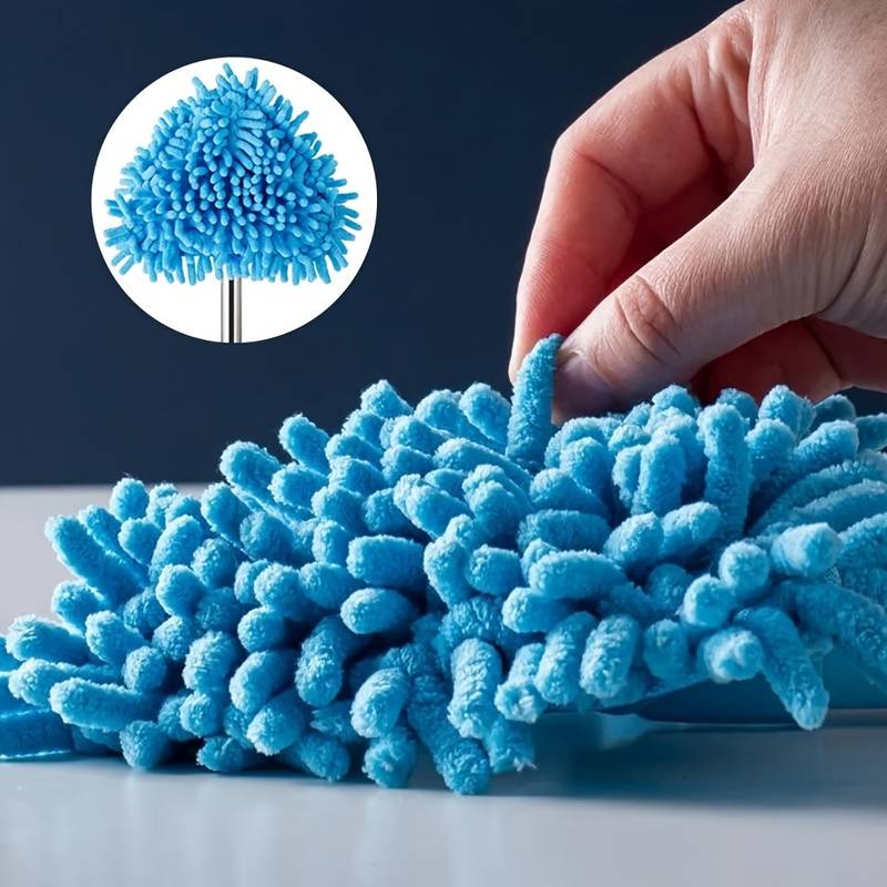 Triangle Cleaning Mini Mop Microfiber Pads Retractable 180°Rotatable Wall Ceiling Clean Brush Mop Washing Dust Brush Home Clean Tool - China To BD Web
