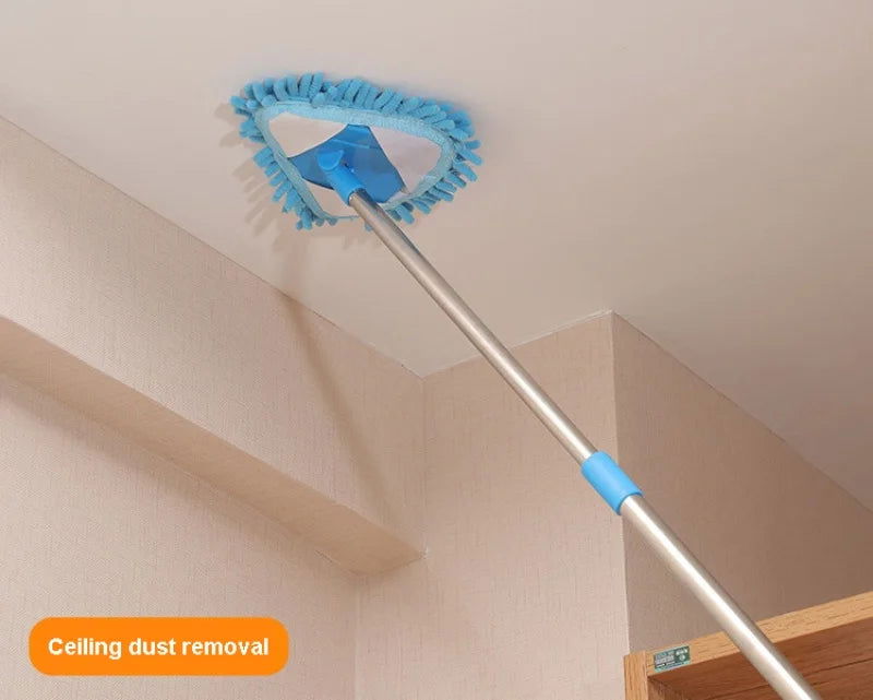 Triangle Cleaning Mini Mop Microfiber Pads Retractable 180°Rotatable Wall Ceiling Clean Brush Mop Washing Dust Brush Home Clean Tool - China To BD Web
