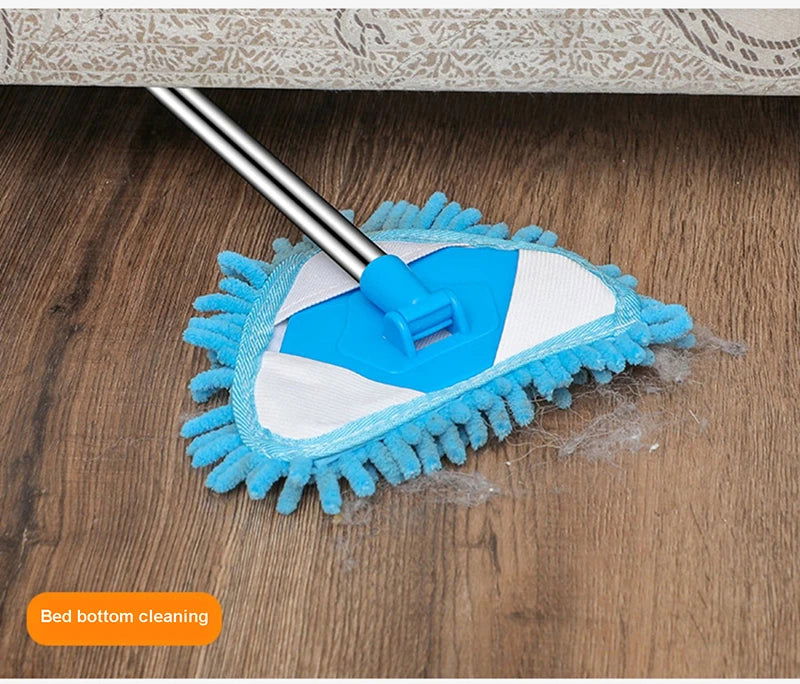 Triangle Cleaning Mini Mop Microfiber Pads Retractable 180°Rotatable Wall Ceiling Clean Brush Mop Washing Dust Brush Home Clean Tool - China To BD Web