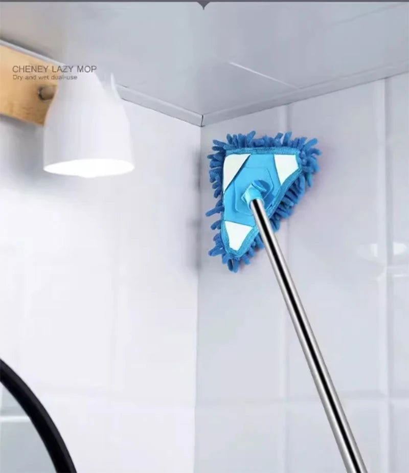 Triangle Cleaning Mini Mop Microfiber Pads Retractable 180°Rotatable Wall Ceiling Clean Brush Mop Washing Dust Brush Home Clean Tool - China To BD Web