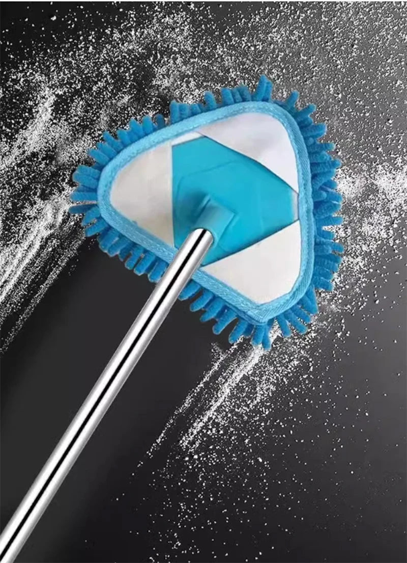 Triangle Cleaning Mini Mop Microfiber Pads Retractable 180°Rotatable Wall Ceiling Clean Brush Mop Washing Dust Brush Home Clean Tool - China To BD Web