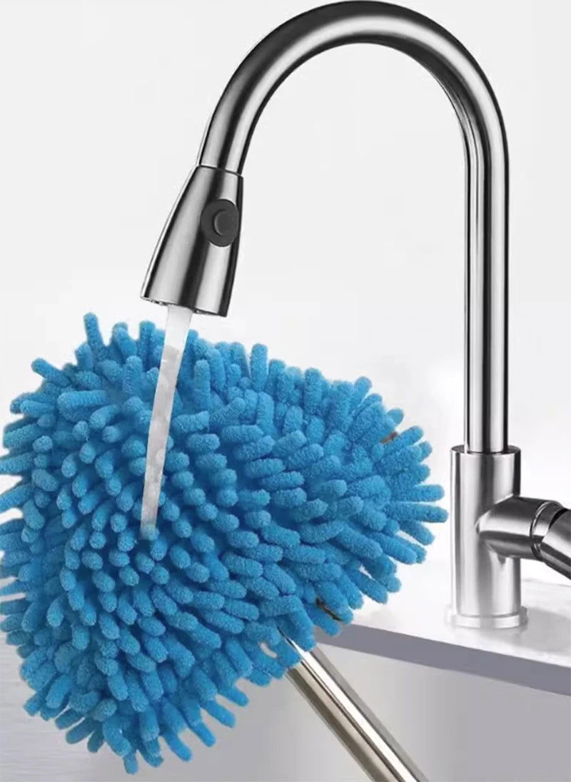 Triangle Cleaning Mini Mop Microfiber Pads Retractable 180°Rotatable Wall Ceiling Clean Brush Mop Washing Dust Brush Home Clean Tool - China To BD Web