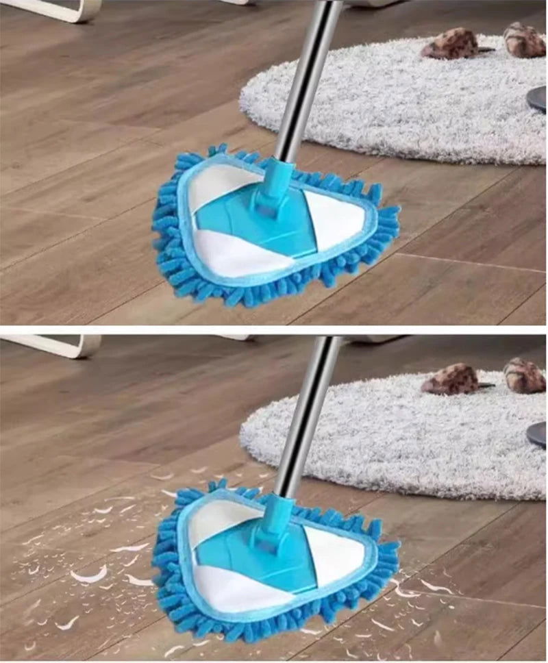 Triangle Cleaning Mini Mop Microfiber Pads Retractable 180°Rotatable Wall Ceiling Clean Brush Mop Washing Dust Brush Home Clean Tool - China To BD Web