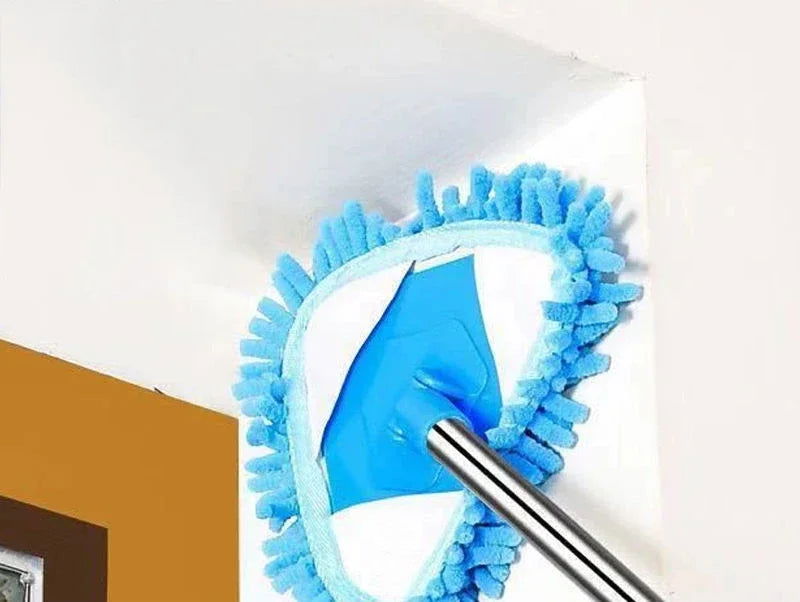 Triangle Cleaning Mini Mop Microfiber Pads Retractable 180°Rotatable Wall Ceiling Clean Brush Mop Washing Dust Brush Home Clean Tool - China To BD Web