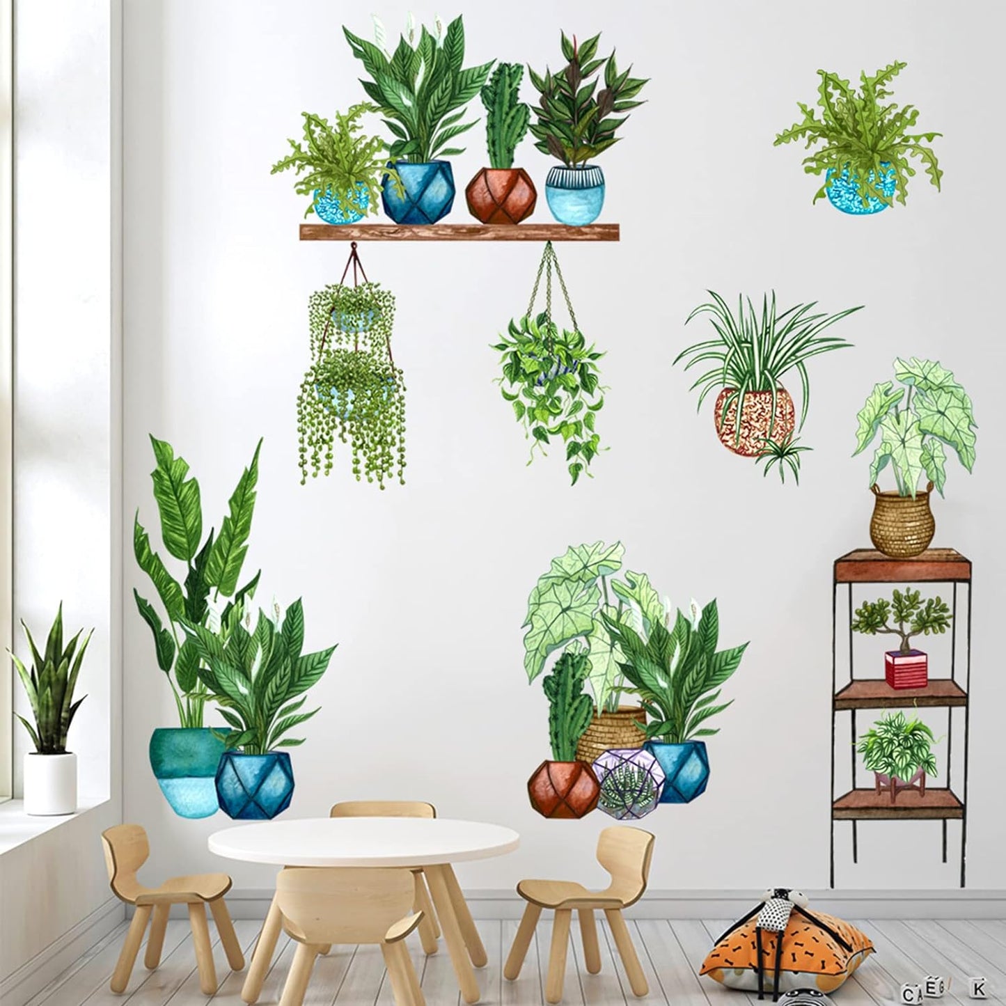 Tropical Plants Green Leaves Wall Stickers - China To BD Web