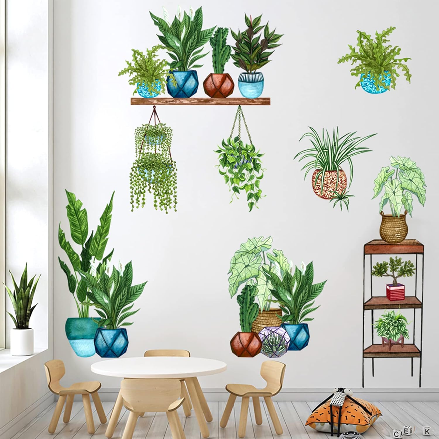 Tropical Plants Green Leaves Wall Stickers - China To BD Web