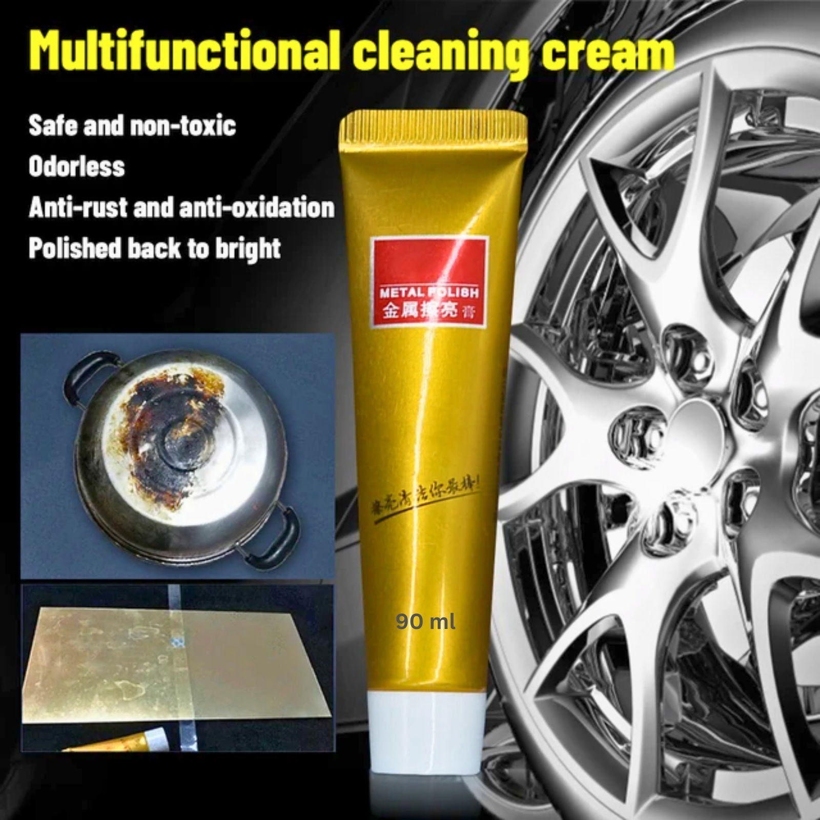 Ultimate Metal Polish Cream Stainless Steel - China To BD Web