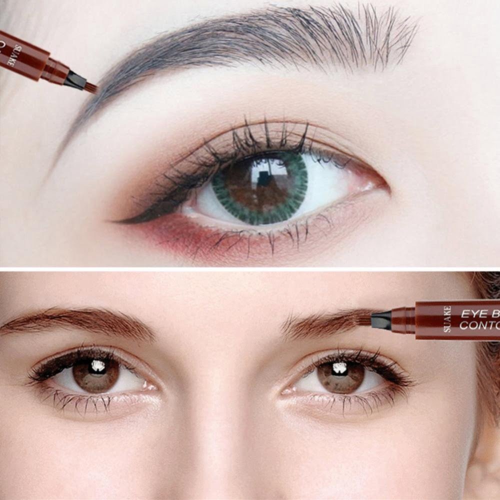 Waterproof 4 Points Eyebrow Pen-Gray Brown - China To BD Web