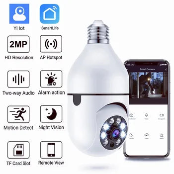 ১ পিচ -Surveillance Bulb Camera LED Light -1 pcs