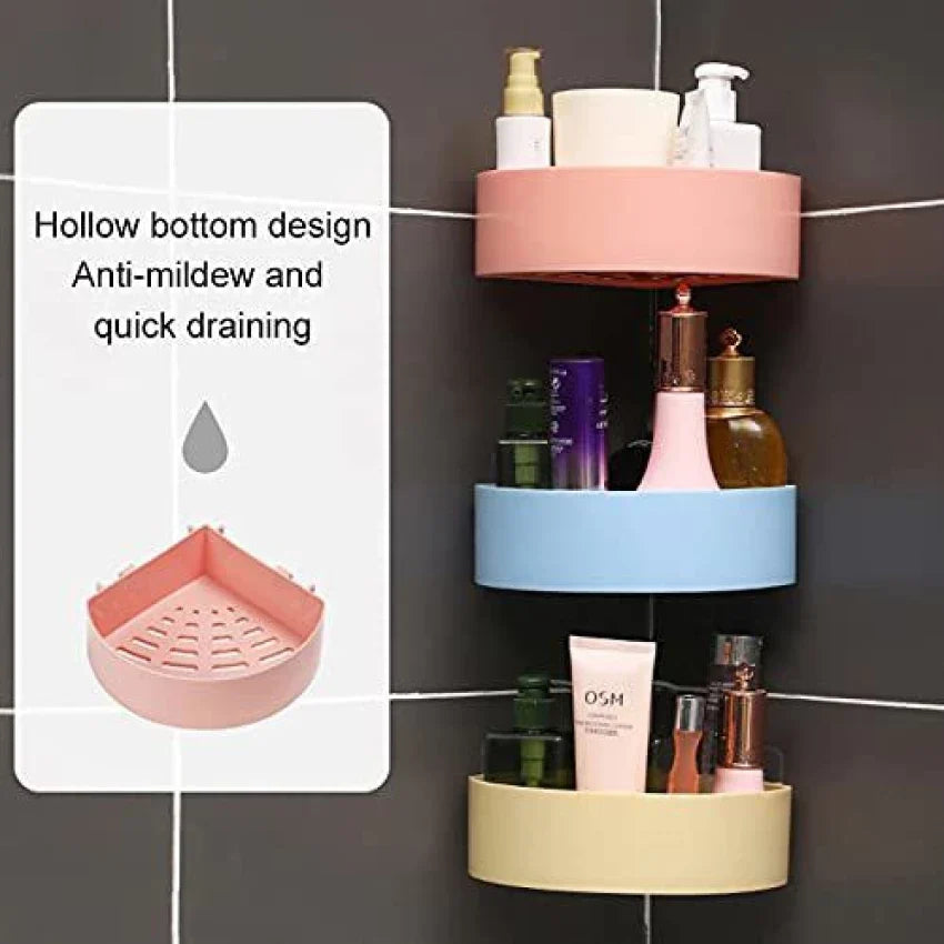 ৩ পিচ ৬০০ টাকা -3pcs x 200 taka pcs-Combo Plastic Corner Shelf