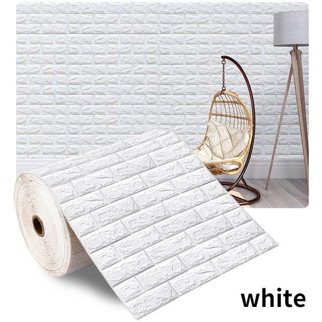 (৯২ স্কোয়ার ফিট রোল ) ৪৫ টাকা স্কোয়ার ফিট-3D Wall Sticker(Bricks)-Green