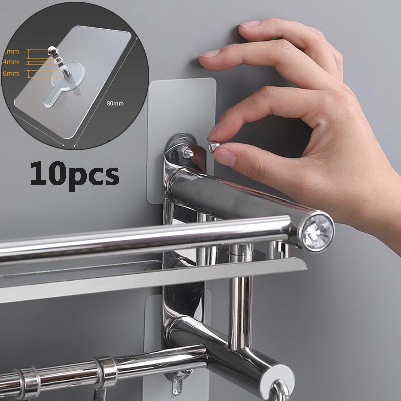 Adhesive Hanging Wall Hook Screw 10pcs set